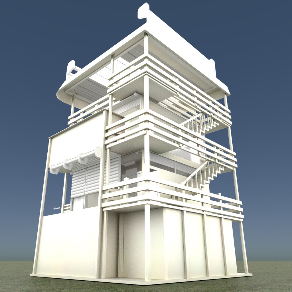 Tower-House Design Blender Game Engine preview image 3